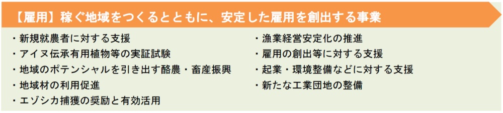 【雇用】稼ぐ地域をつくるとともに、安定した雇用を創出する事業