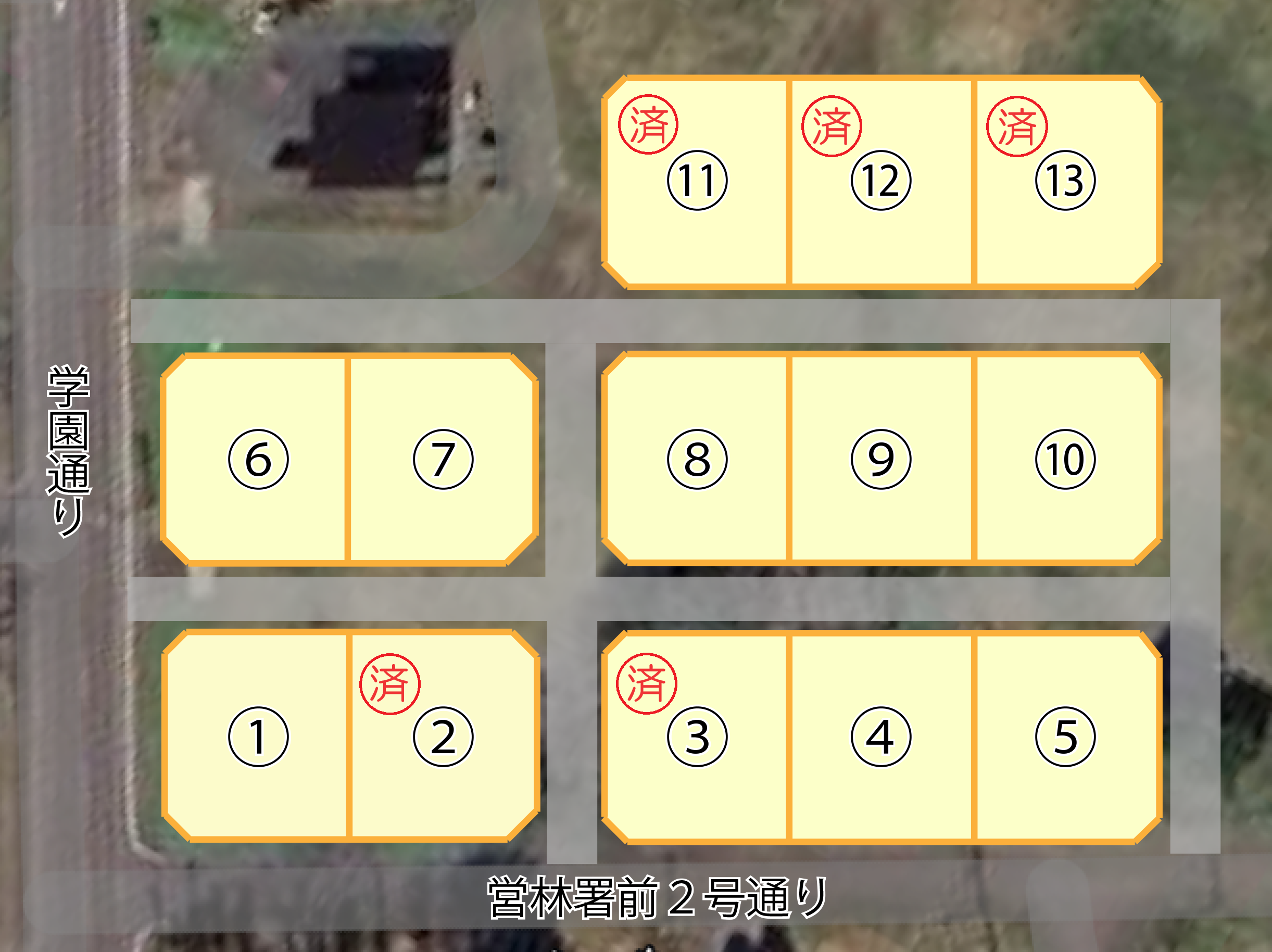 橋北団地（拡大図）