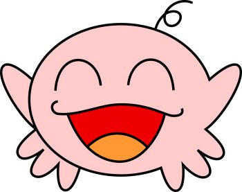 白糠町図書室オリジナルキャラクターヨムヨムのイラスト